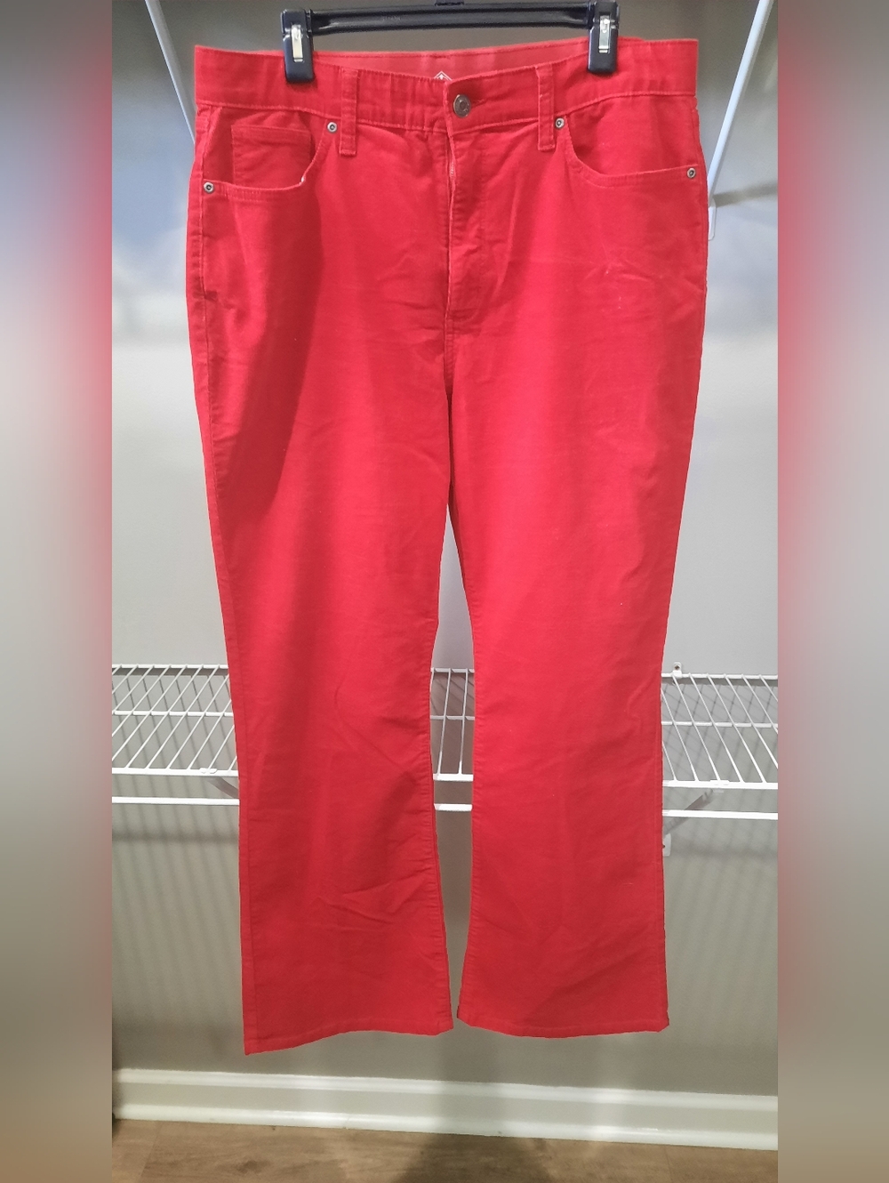 St. John's Bay Red Flare Jeans